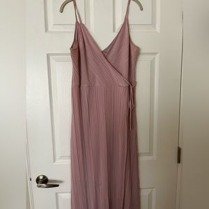 H&M Pleated Light Pink Dress - L
